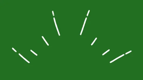 Hand-Drawn Animated Simple Shine Effect Transition Element on Green Screen Stock Footage 330467216