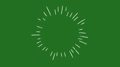 Hand-Drawn Animated Simple Shine Effect Transition Element on Green Screen  Stock Footage 330467558