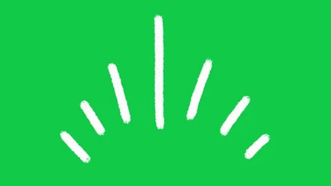 Hand-Drawn Animated Simple Shine Effect Element on Green Screen | Doodle Sparkle 動画素材 336578950