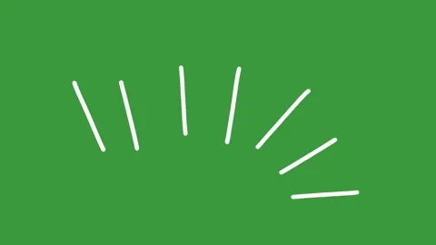 Hand-Drawn Animated Simple Shine Effect Element on Green Screen | Doodle Sparkle Stock Footage 339335167