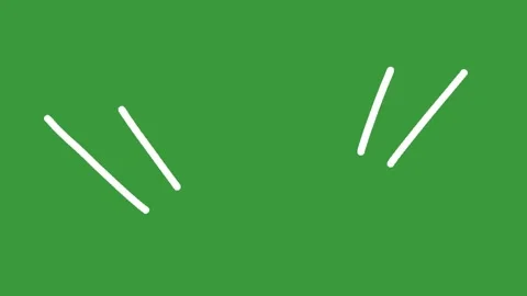 Hand-Drawn Animated Simple Shine Effect Element on Green Screen | Doodle Sparkle Stock Footage 339335169