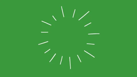 Hand-Drawn Animated Simple Shine Effect Element on Green Screen | Doodle Sparkle Stock Footage 339335176