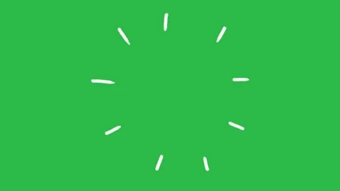 Hand-Drawn Animated Simple Shine Effect Element on Green Screen | Doodle Sparkle Stock Footage 339335223