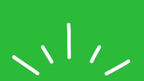 Hand-Drawn Animated Simple Shine Effect Transition Element on Green Screen  動画素材 339335472