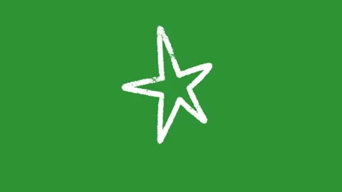 Hand-Drawn Animated Star Video | 2D Twinkle Sparkle Sketch Animation | Playful W 스톡 동영상 330536782