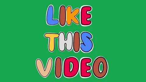 Hand Drawn Animated Like This Video Text Title 2D C Stock Footage 341280991