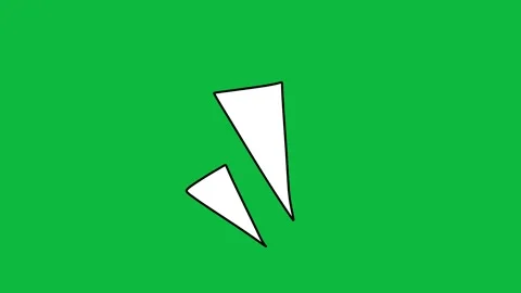 Hand-Drawn Animated White Accent Burst video | Solid Pop Motion Effect Stock Footage 342398014