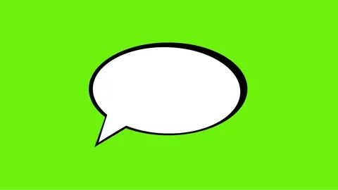 Hand drawn animation of comic style speech bubble Stock Footage 281961876