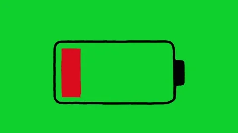 Hand drawn animation of a flat battery Vídeos de archivo 343168773