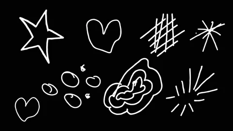 Hand drawn animation of lines Stock Footage 160727596