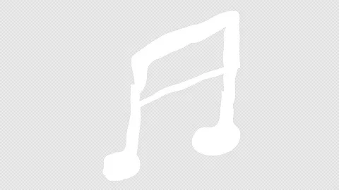 Hand drawn animation of many different music notes over black background. Stock-Footage 149980503