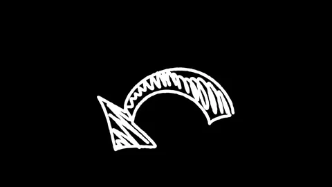 Hand drawn arrow with alpha channel Stock Footage 299536870