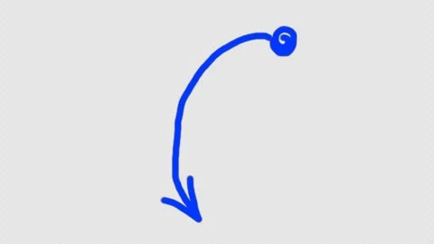 Hand drawn arrow. Stock Footage 272886419