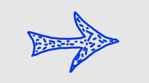 Hand drawn arrow. Stock Footage 272889386