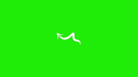 Hand Drawn Arrow Hand Drawn Arrow Animation on Green Screen - Direction Pointer  Stock Footage 312900307