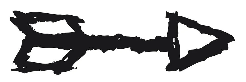 Hand drawn arrow Stock Illustration
