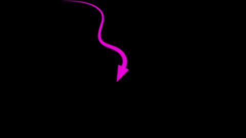 Hand drawn arrow low curve animation in 4K resolution with alpha channel an.. Stock Footage 309265261