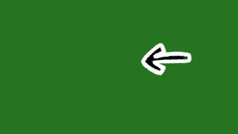 Hand-Drawn Arrow Pointing Left Animation | Directional 2D Hand-Drawn Motion 스톡 동영상 332127332
