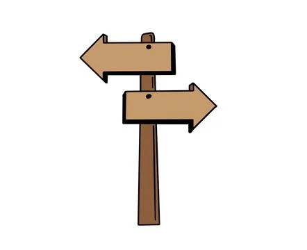 Hand drawn arrow signs vector Stock Illustration