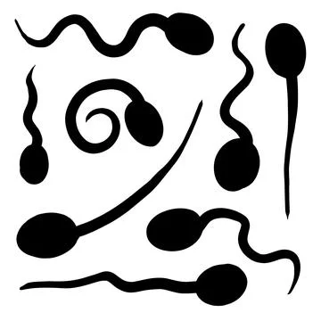 Hand drawn arrow. Thin Black Line Abstract Doodle tadpole arrows Illustrazione stock