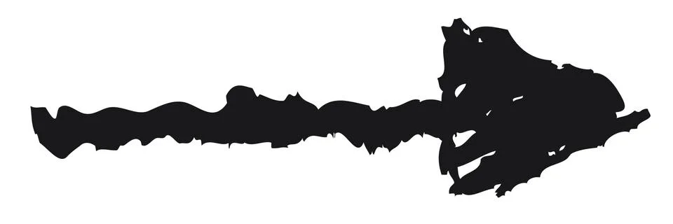 Hand drawn arrow vector Stock Illustration