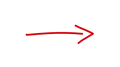 Hand Drawn Arrow White Background Stock Footage 312100610