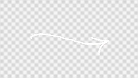 Hand-Drawn Arrows On Alpha Stock Footage 313951516