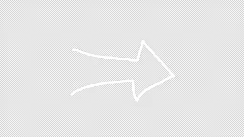 Hand-Drawn Arrows On Alpha Stock Footage 313951517