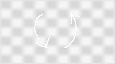 Hand-Drawn Arrows On Alpha Stock Footage 313951521