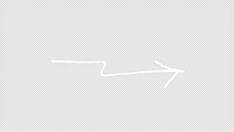 Hand-Drawn Arrows On Alpha Stock Footage 313951526