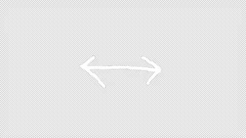 Hand-Drawn Arrows On Alpha Stock Footage 313951535