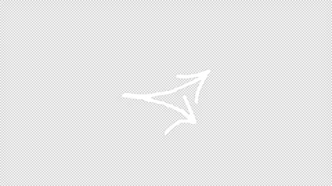 Hand-Drawn Arrows On Alpha Stock Footage 313951538