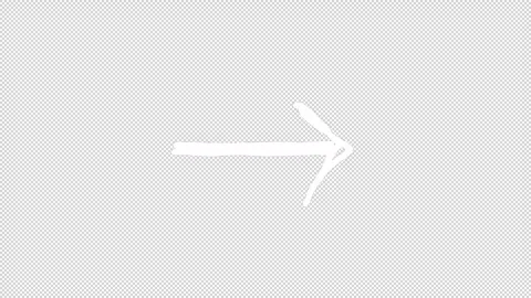 Hand-Drawn Arrows On Alpha Stock Footage 313951539