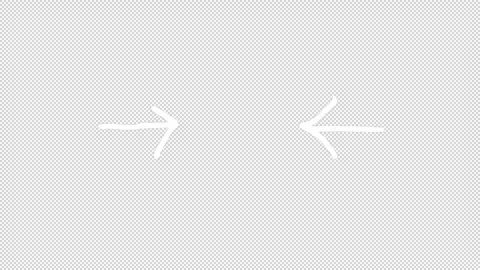 Hand-Drawn Arrows On Alpha Stock Footage 313951540