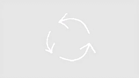 Hand-Drawn Arrows On Alpha Stock Footage 313951548