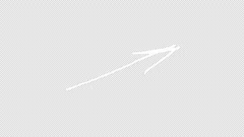 Hand-Drawn Arrows On Alpha Stock Footage 313951552