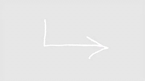 Hand-Drawn Arrows On Alpha Stock Footage 313951553