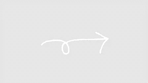 Hand-Drawn Arrows On Alpha Stock Footage 313951555