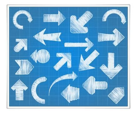 Hand Drawn Arrows Stock Illustration