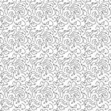 Hand drawn arrows seamless pattern. Creative abstract background. Vector illu Illustrazione stock