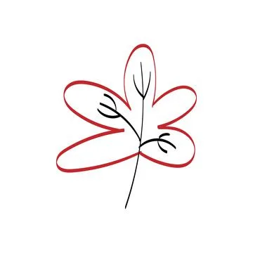Hand Drawn Autumn element. Doodle design element. Stock Illustration