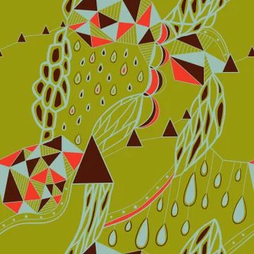 Hand drawn background with artistic pattern.Bright colors. Stock Illustration