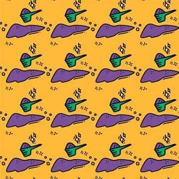 Hand-drawn background for the Laundry room. Pattern in the form of washing Stock Illustration