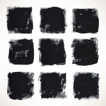 Hand-drawn backgrounds square Stock Illustration