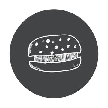 Hand Drawn bakery sticker set. Blackboard Icon with chalk design. Vector Stock Illustration