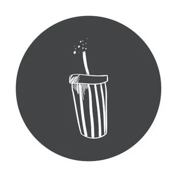 Hand Drawn bakery sticker set. Blackboard Icon with chalk design. Vector Stock Illustration
