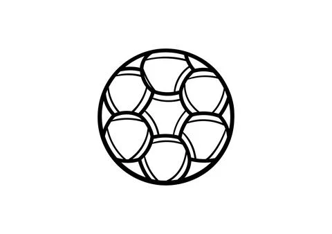 Hand drawn ball Stock Illustration