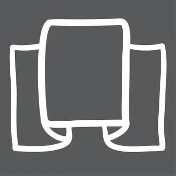 Hand drawn banners set vector icons illustration. Stock Illustration