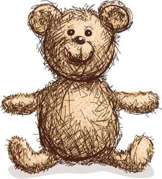 Hand drawn Bear Stock-Illustration