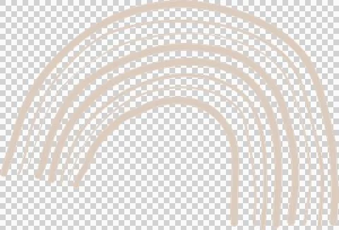 Hand drawn beige arches pattern is being shown on transparent canvas, flat Stock Illustration
